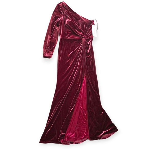 NWT Revelry Aurora Velvet Dress, Romantic Rose, Size 12 - Picture 14 of 16